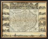 Plano Pintoresco de La Habana, c.1853 Framed Giclee Print by B. & C. May