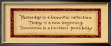 Yesterday, Today, Tomorrow Print by Karen Tribett