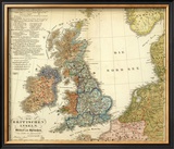 Die Britischen Inseln: Volker und Sprachen, c.1847 Framed Giclee Print by Heinrich Berghaus Die Britischen Inseln: Volker und Sprachen, c.1847 Framed Giclee Print by Heinrich Berghaus