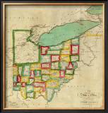 State of Ohio, c.1827 Framed Giclee Print by Robert Desilver
