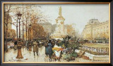 Flower Stall Poster by Eugene Galien LaLoue