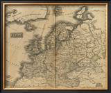 Europe, c.1825 Framed Giclee Print by Mathew Carey