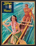Libby's Outrigger Girl Framed Giclee Print by Laffety 