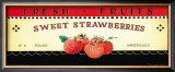 Fresh Fruits: Sweet Strawberries Pôsters por Ria van de Velden