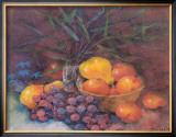 Still Life with Fruit and Bomboo Posters by Shirley Felts