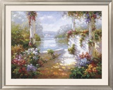 Lakeside Pergola Prints by Elan 