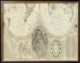General Map of the World, or Terraqueous Globe, c.1787 Framed Giclee Print by Samuel Dunn