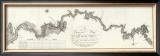 General Map of The River Ohio, c.1796 Framed Giclee Print by George Henri Victor Collot