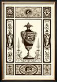 Sepia Pergolesi Urn II Prints by Michel Pergolesi