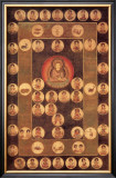 Buddha Circle Framed Giclee Print by Jyakuchu Ito