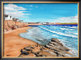 Rocks and Waves, Elie Prints by Elise Ferguson