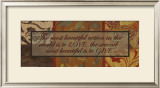 Words to Live By, Love, Give Posters by Smith-Haynes 