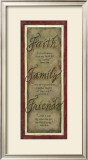 Faith Family Friends Posters by Karen Tribett
