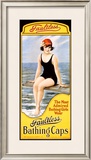 Faultless Bathing Caps Framed Giclee Print by William Haskell Coffin