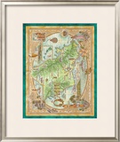 Map of Oahu, Hawaii Print by Dave Stevenson