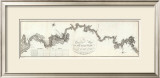 General Map of The River Ohio, c.1796 Framed Giclee Print by George Henri Victor Collot