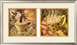 Cappuccino and Cafe Poster by Teddy Edinjiklian