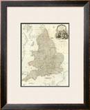 Composite: England, Wales, c.1790 Framed Giclee Print by John Rocque