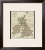 A Complete Map of the British Isles, c.1788 Framed Giclee Print by Thomas Kitchin