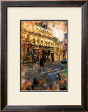St. Germain Cross Walk, Paris, France Framed Giclee Print by Nicolas Hugo