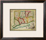 State of Connecticut, c.1827 Framed Giclee Print by Amos Doolittle