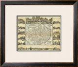 Plano Pintoresco de La Habana, c.1853 Framed Giclee Print by B. & C. May