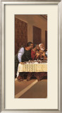 Black Last Supper Triptych Print by Wolfgang Otto