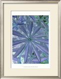 Woodland Plants in Blue I Print by Sharon Chandler