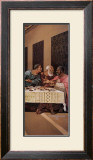 Black Last Supper Triptych Art by Wolfgang Otto