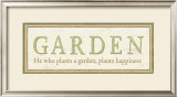 He Who Plants a Garden, Plants Happiness Prints by Alain Pelletier