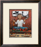 Sushi-Man Framed Giclee Print by John Howard