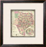 The State of Texas, c.1867 Framed Giclee Print by Jacob De Cordova