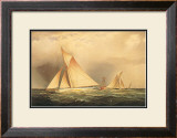 Puritan and Priscilla off Sandy Hook Poster by James Edward Buttersworth