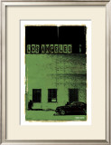 Los Angeles, Vice City in Green Prints by Pascal Normand