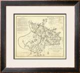 Civil Wat Battlefields In Front of Nashville, c.1866 Framed Giclee Print by M. Peseux