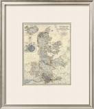 Denmark, Hanover, Brunswick, Mecklenburg, Oldenburg, c.1861 Framed Giclee Print by Alexander Keith Johnston
