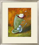 Dancing Coffee Framed Giclee Print by Nobu Haihara