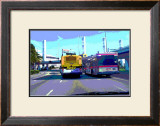 Hertz Avis, Los Angeles, California Framed Giclee Print by Steve Ash