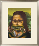 Mona Lisa Throws Up Macaroni, c.1992 Prints by Peter Saul