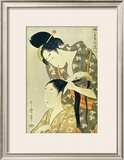 Woman Dressing Another's Hair Prints by Utamaro Kitagawa 