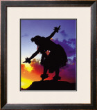 Red Sunset Framed Giclee Print by Ronald Laes
