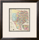 The State of Texas, c.1856 Framed Giclee Print by Jacob De Cordova
