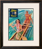 Libby's Outrigger Girl Framed Giclee Print by Laffety 
