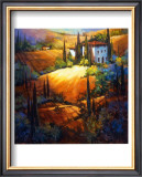 Morning Light Tuscany Poster by Nancy O'toole