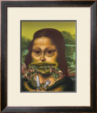 Mona Lisa Throws Up Macaroni, c.1992 Prints by Peter Saul