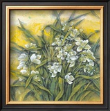 White Orchids Print by Cai Xiaoli