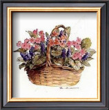 Pink Primroses Prints by Rosalind Oesterle