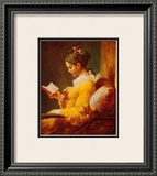 Young Girl Reading Art by Jean-Honoré Fragonard