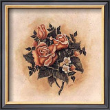 Antique Rose III Poster by Mary Hughes