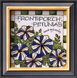 Front Porch Petunias Poster by Joy Marie Heimsoth